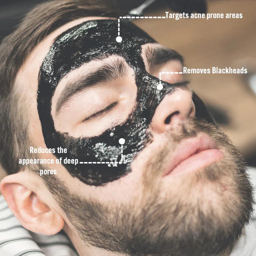 Barber Pro Face Putty Black Peel-Off Mask