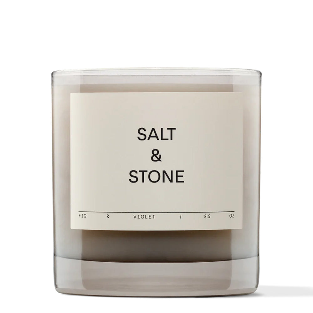 Salt & Stone Scented Candle – Fig & Violet