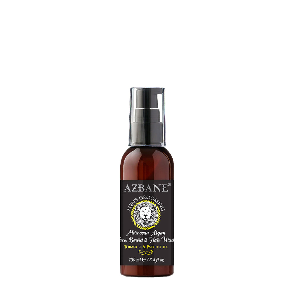 Azbane Moroccan Argan Face, Beard & Hair Wash