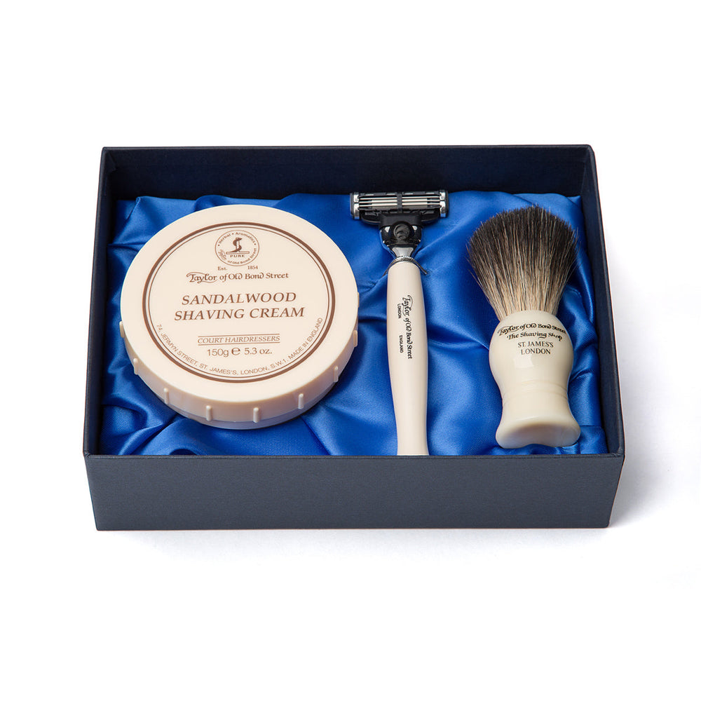 Taylor of Old Bond Street No. 74 Zestaw prezentowy wyściełany satyną
