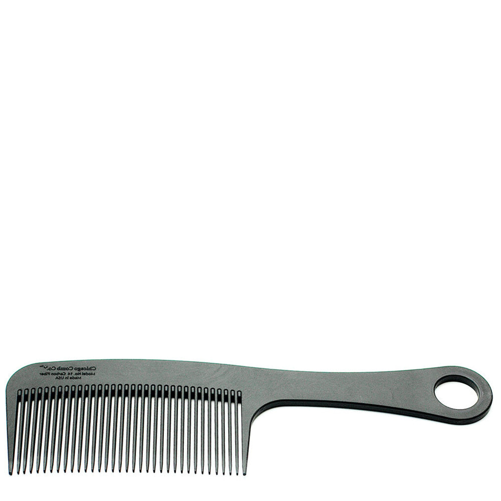 Chicago Comb Co. Hair Comb Model No. 14 – Carbon Fiber
