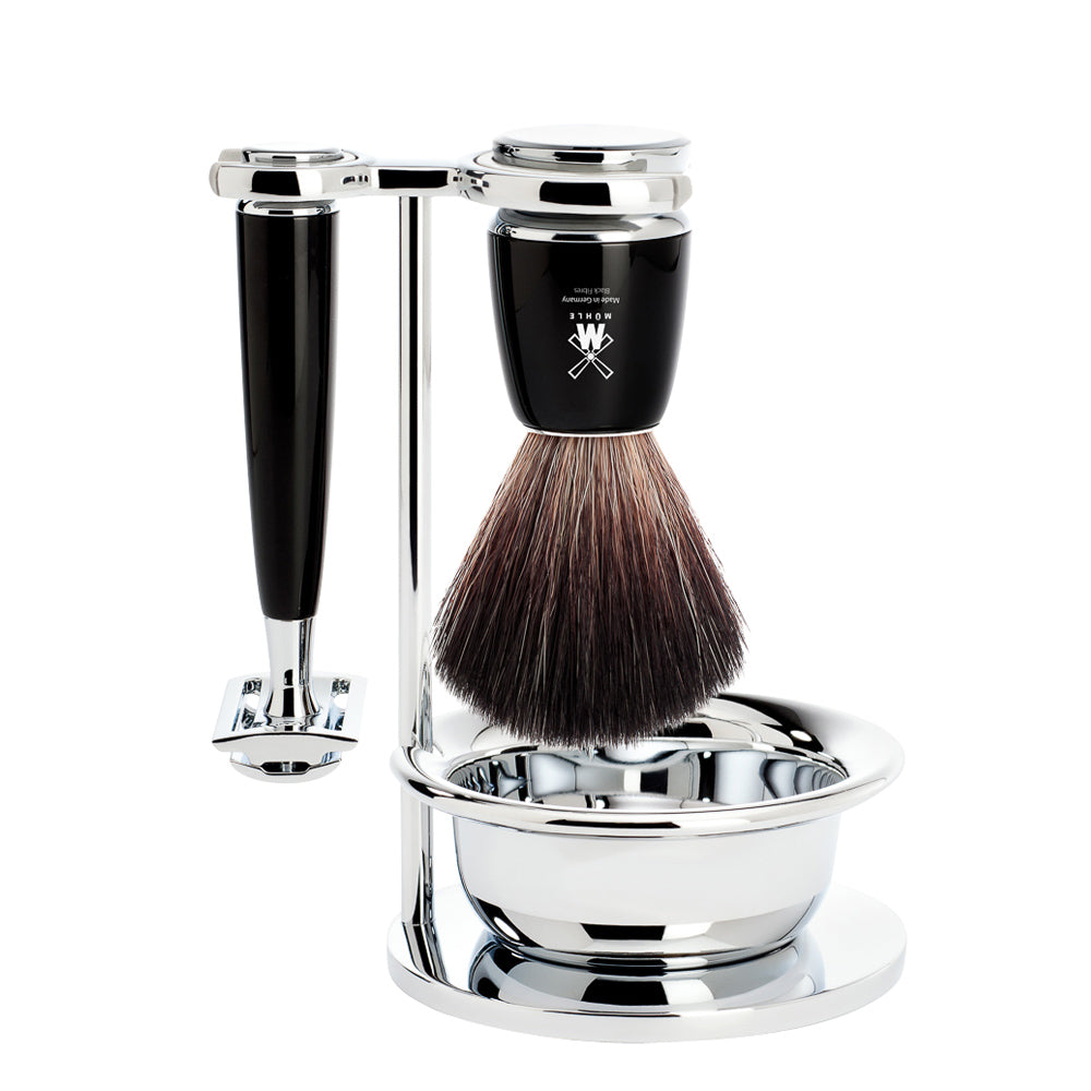 Mühle Shaving Set Rytmo 4-Piece - Black