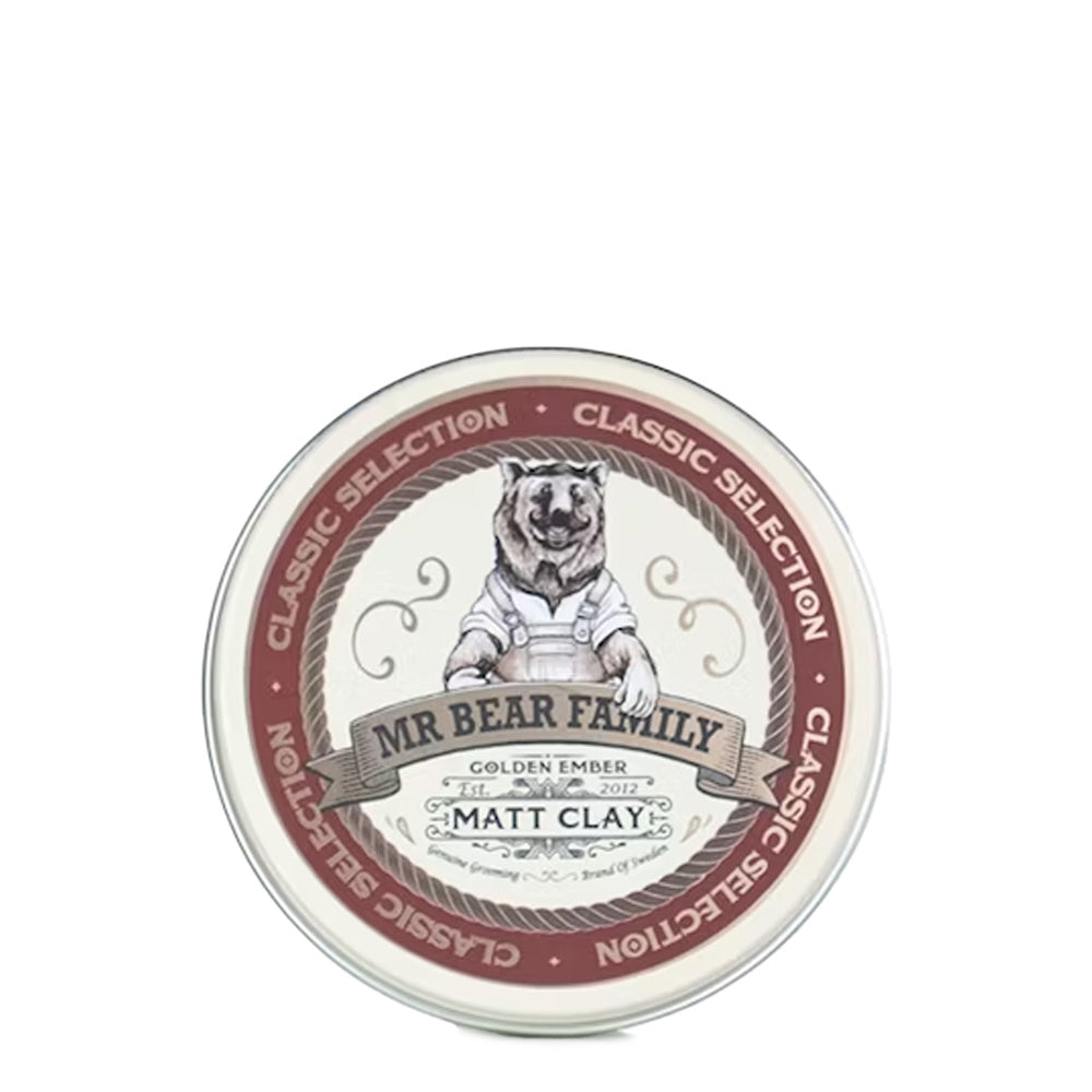 Mr. Bear Family Matte Clay Golden Ember Pomade