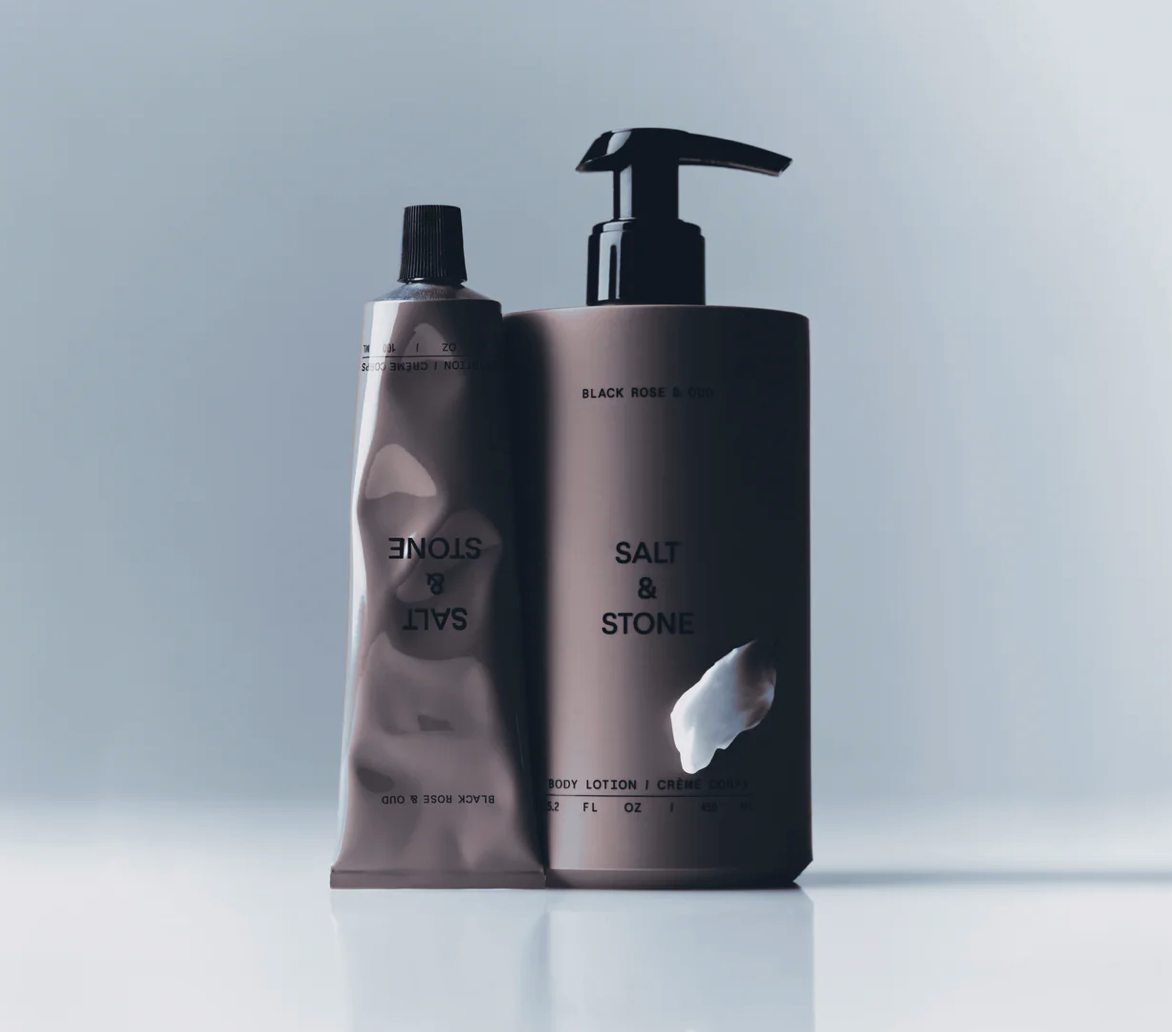 Salt & Stone Body Lotion - Black Rose & Oud