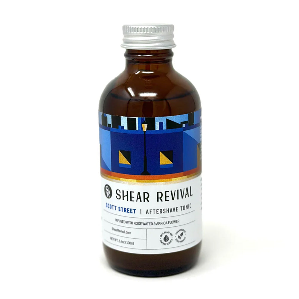 Shear Revival Scott Street Aftershave Tonic – Bay & Lime