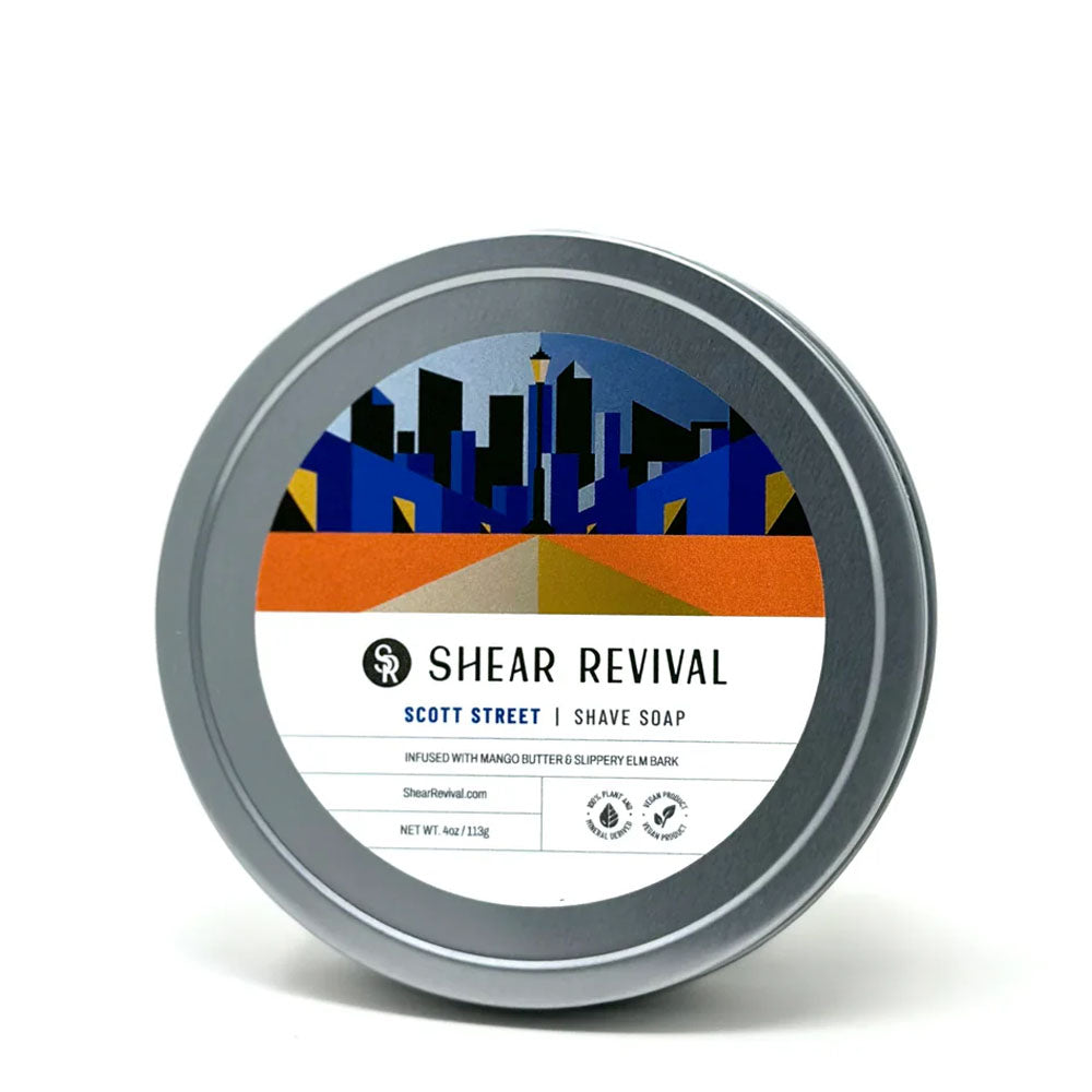 Shear Revival Mydło do golenia Scott Street – Bay & Lime