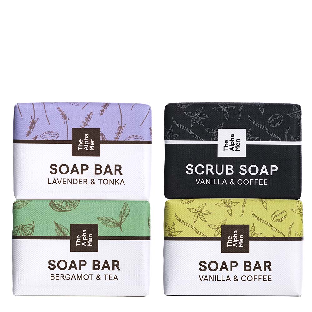 The Alpha Men Soap Bar 4 Pack