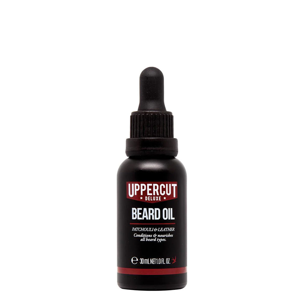 Uppercut Deluxe Olejek do brody – Patchouli Nobile & Skóra
