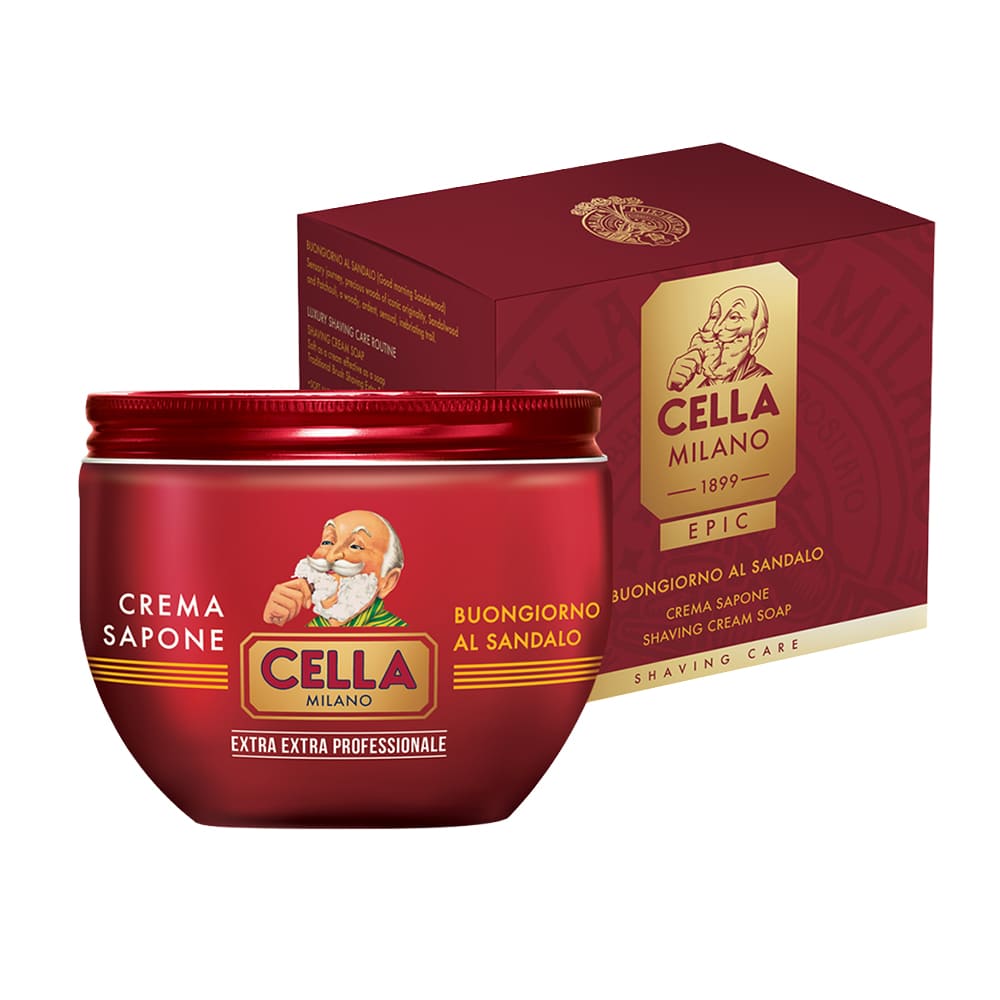 Cella Milano Epic mydło do golenia – Buongiorno al Sandalo