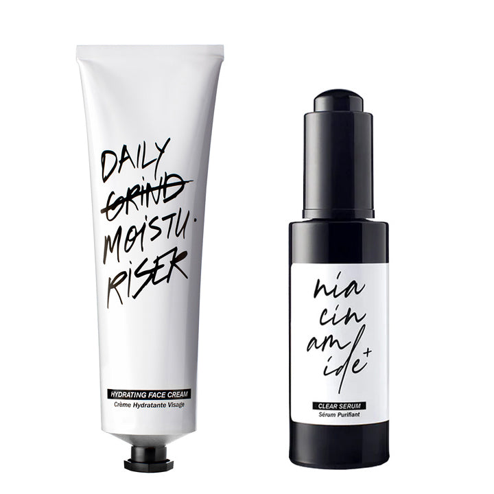 Doers of London Nawilżający krem do twarzy & Przezroczyste serum – Zestaw