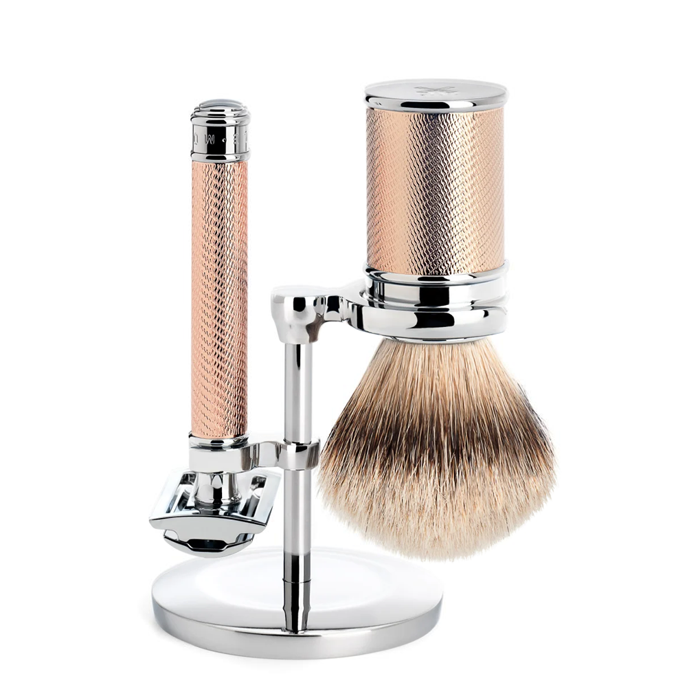 Mühle Zestaw do golenia Traditional - Maszynka na żyletki - Rosegold