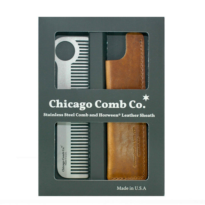 Chicago Comb Co. Zestaw prezentowy Model No. 1 – Stal nierdzewna