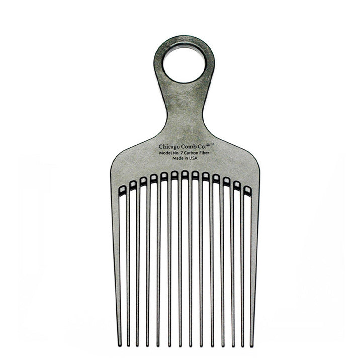 Chicago Comb Co. Grzebień Afro Model No. 7 – Carbon Fiber
