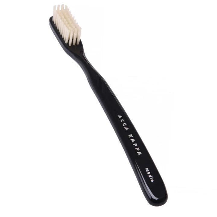 Acca Kappa Tooth Brush – Vintage Nylon – Medium – Black