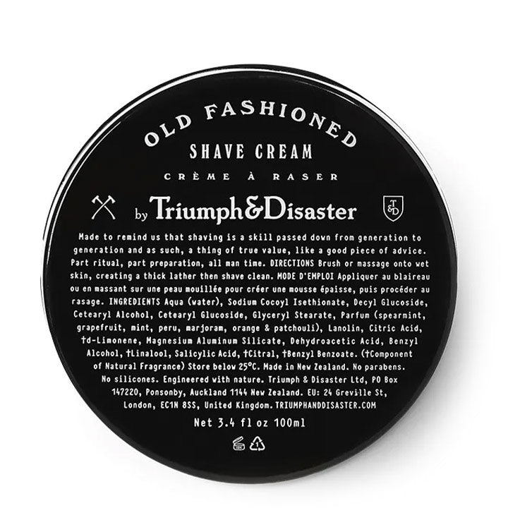 Triumph & Disaster Tradycyjny krem do golenia – słoiczek