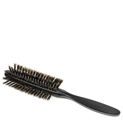 Image of product Okrągła szczotka do włosów z czarnego drewna hebanowego