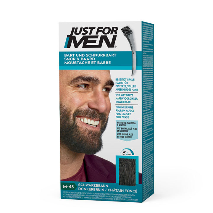 Just for Men Wąsy i broda – ciemny brąz M-45
