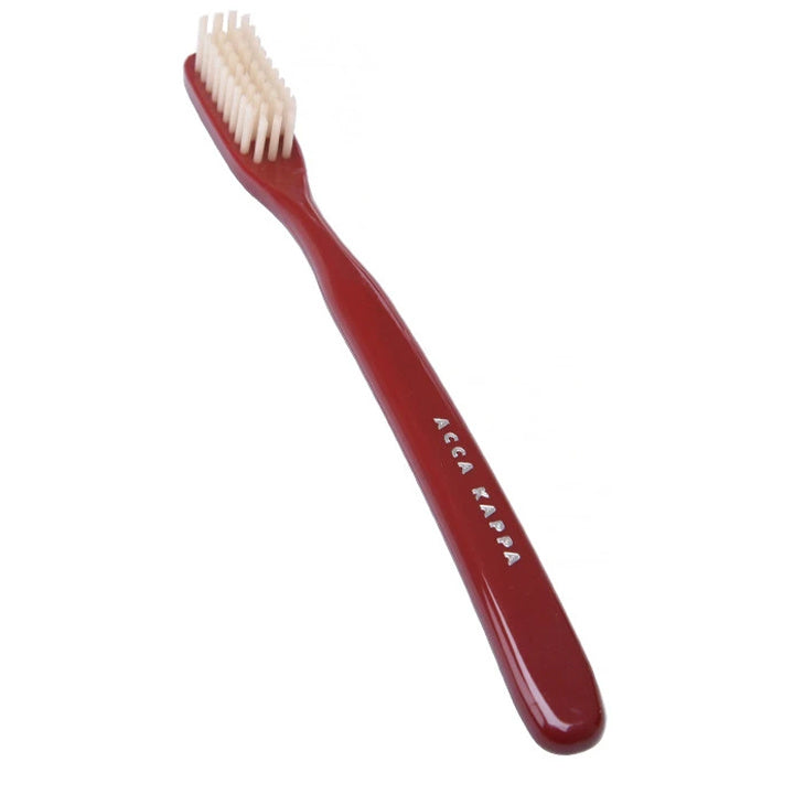 Acca Kappa Tooth Brush – Vintage Nylon – Medium – Red