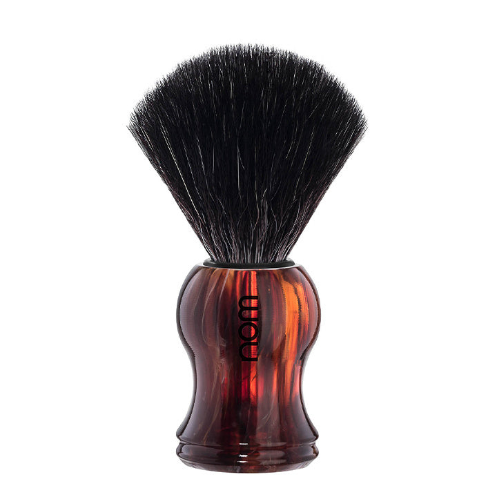 NOM Pędzel do golenia Gustav – Havana – Black Fibre