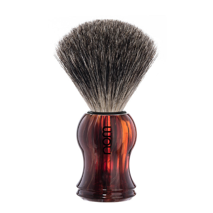 NOM Shaving Brush Gustav – Havana – Pure Badger