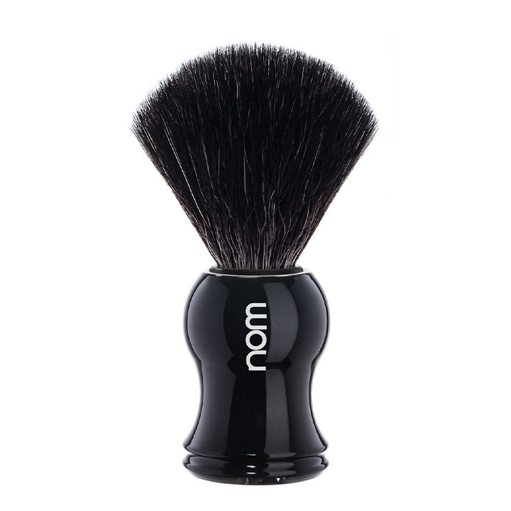 NOM Shaving Brush Gustav – Black – Black Fibre