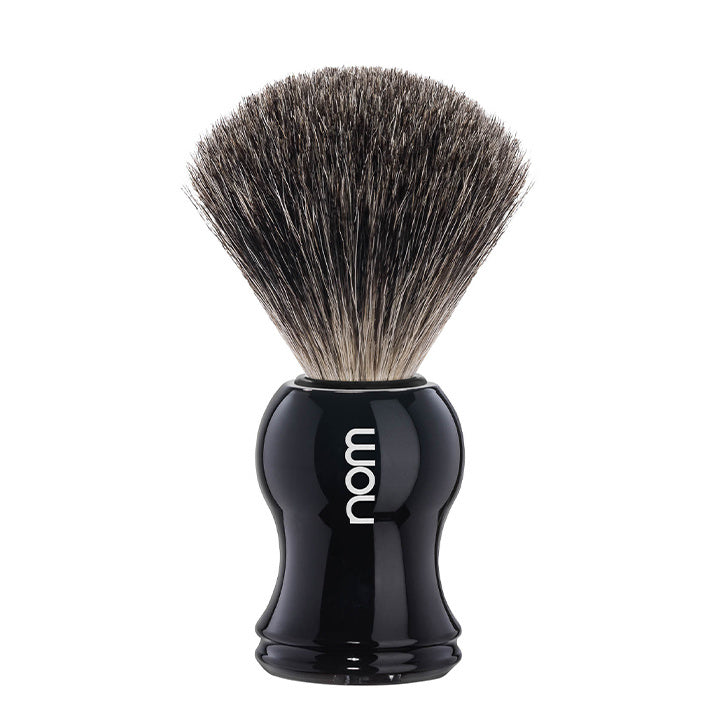 NOM Shaving Brush Gustav – Black – Pure Badger