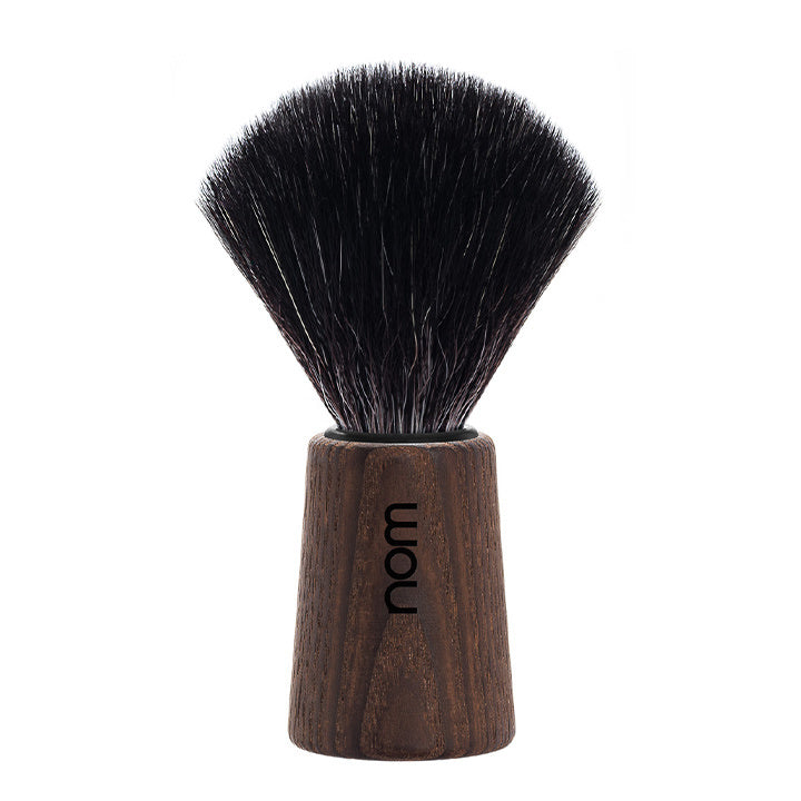NOM Shaving Brush Theo – Dark Ash – Black Fibre